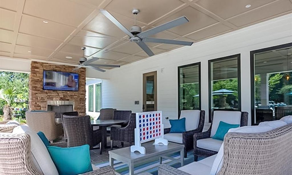 Covered Patio with Fireplace