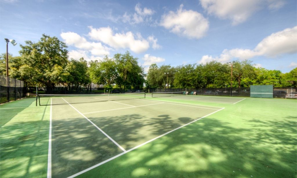 2 Lighted Tennis Courts