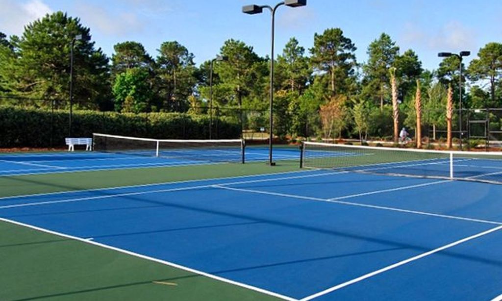 2 Lighted Tennis Courts