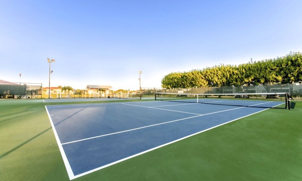 2 Lighted Tennis Courts