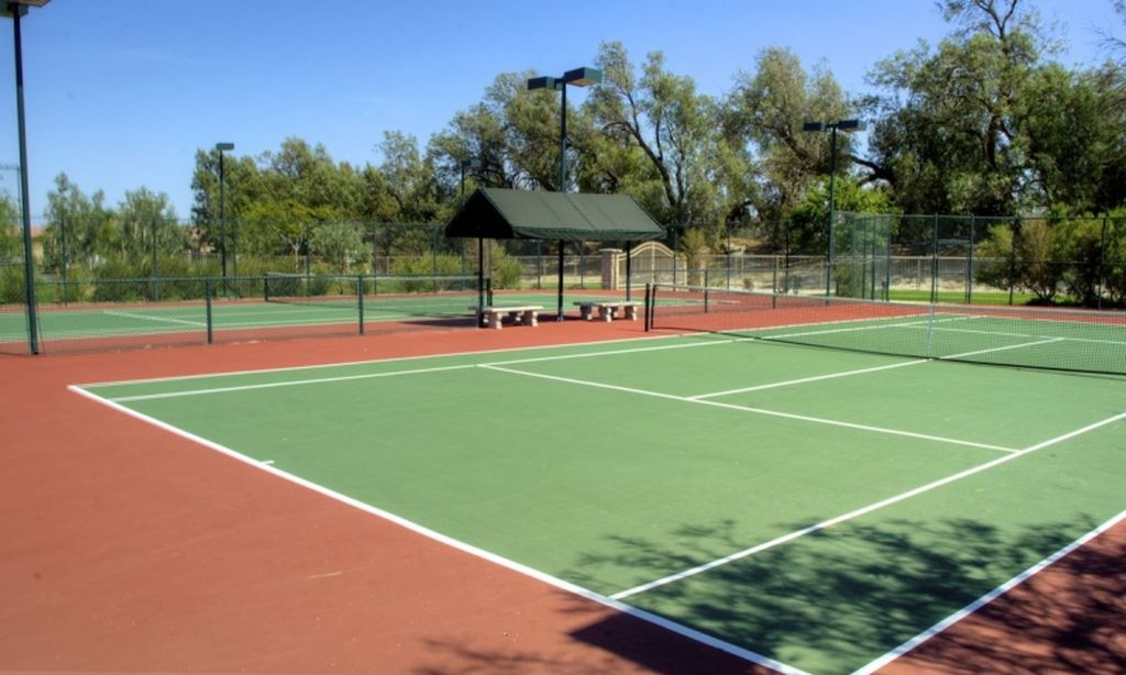 2 Lighted Tennis Courts