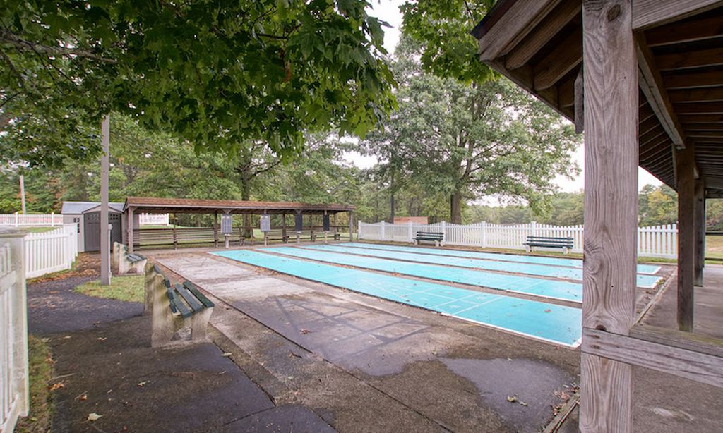 Four Shuffleboard Courts