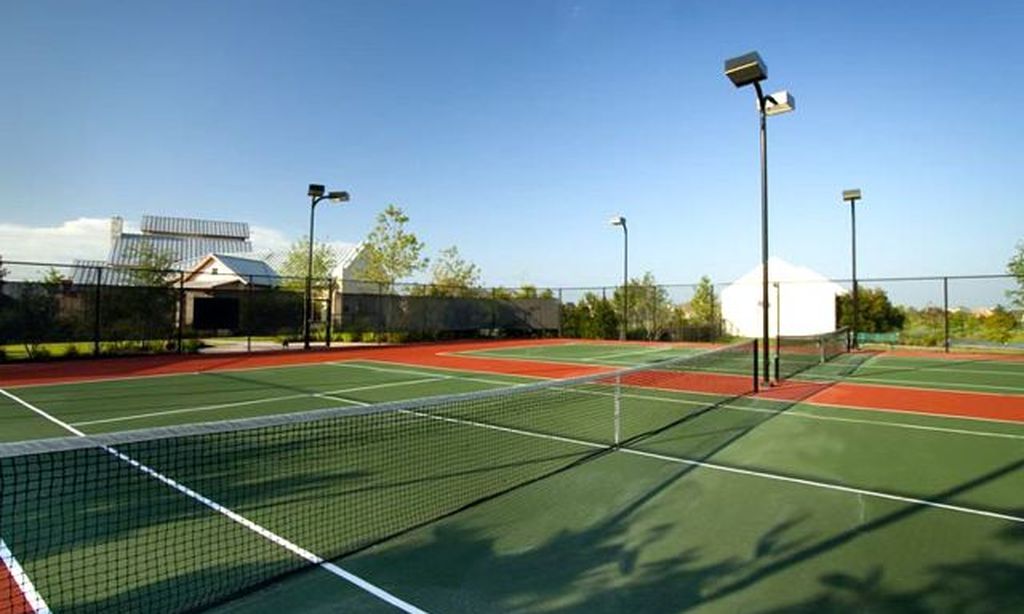 2 Lighted Tennis Courts