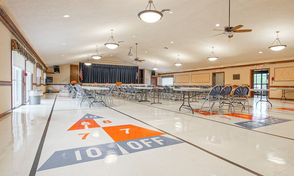 Four Shuffleboard Courts