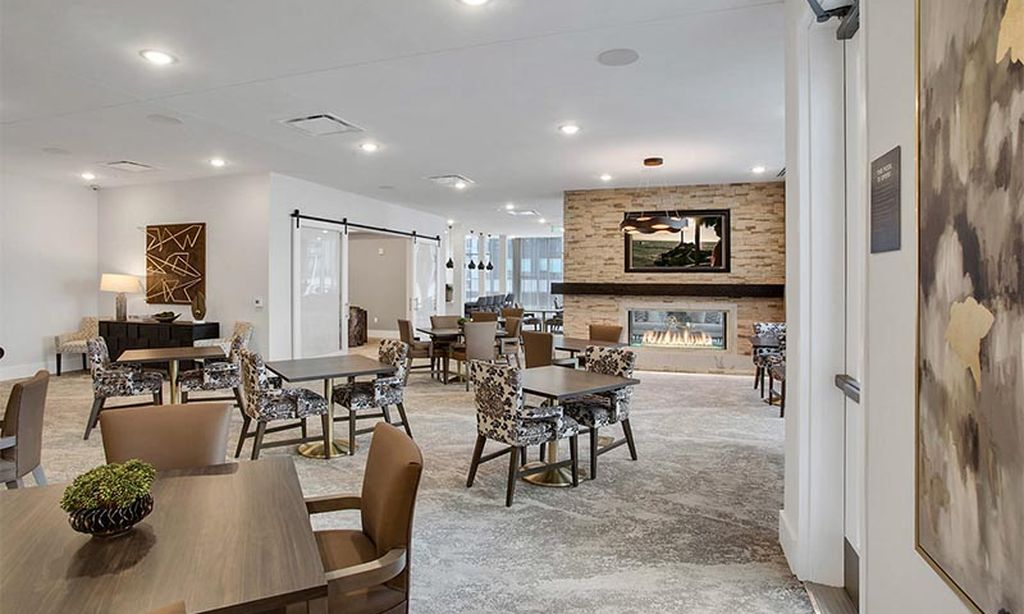 Dining Area with Fireplace