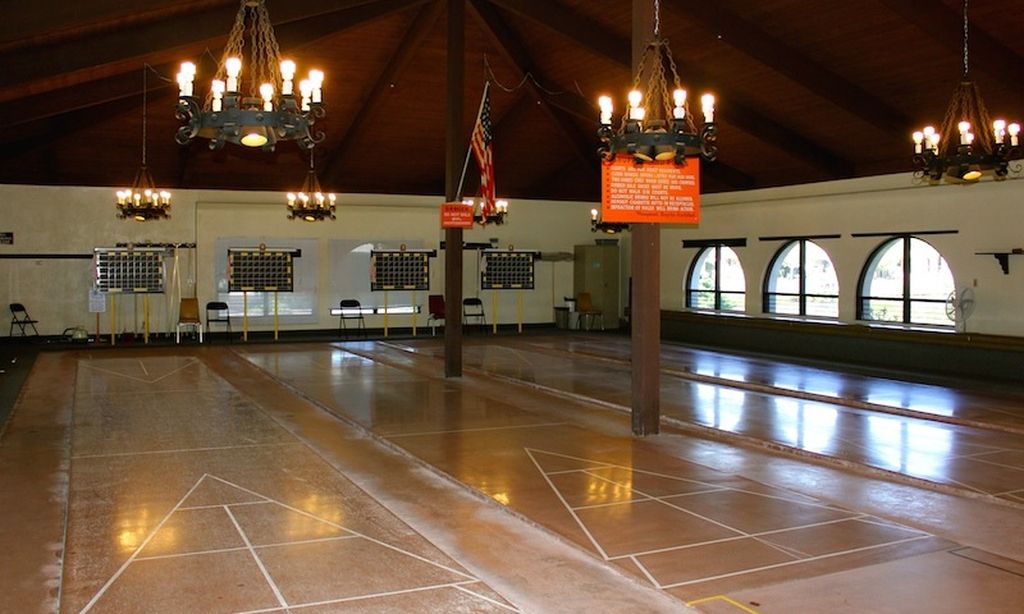 4 Enclosed Shuffleboard Courts