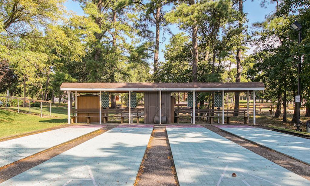 Four Shuffleboard Courts