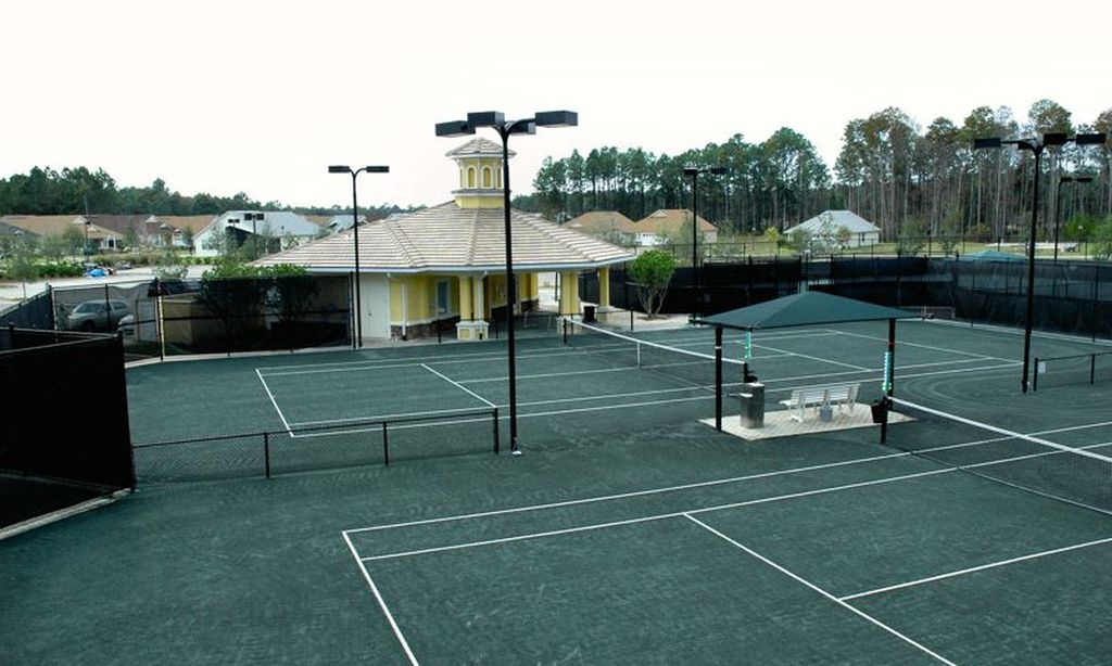3 Lighted Har-Tru Tennis Courts
