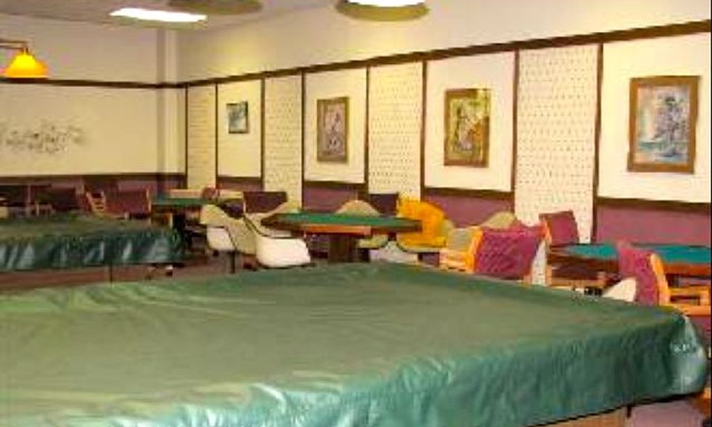 Game Room with Billiards & Card Tables