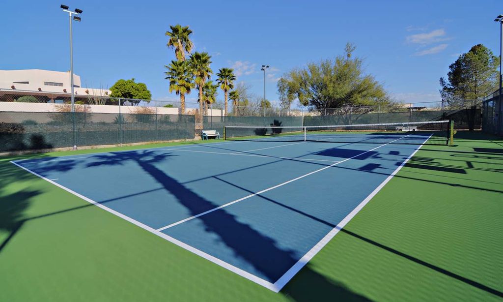 Lighted Tennis Court