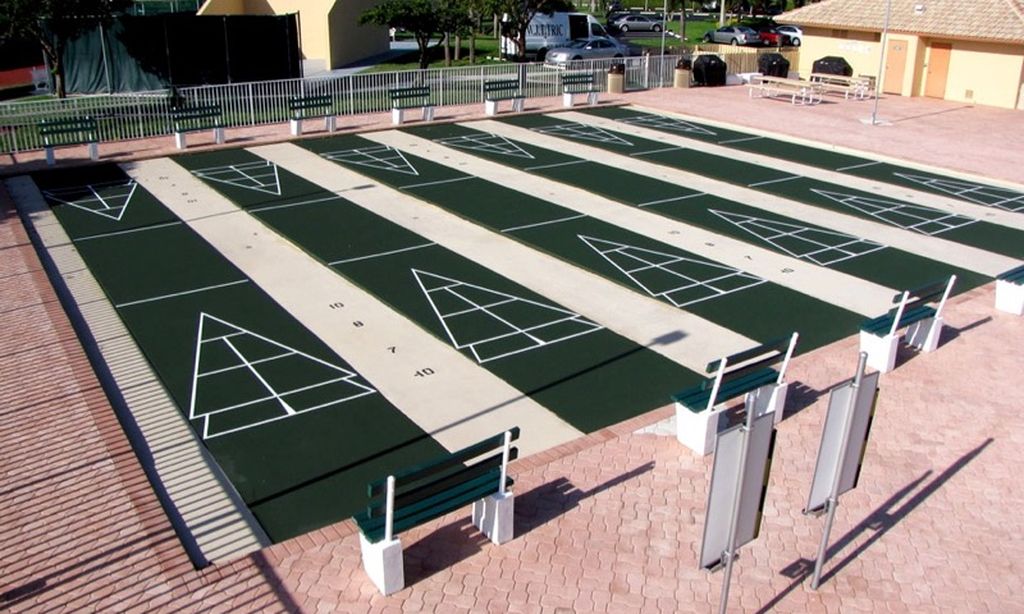 6 Shuffleboard Courts