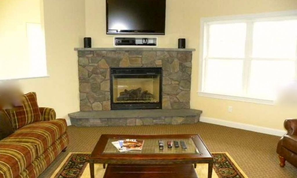 2 Lounge Areas & Fireplace
