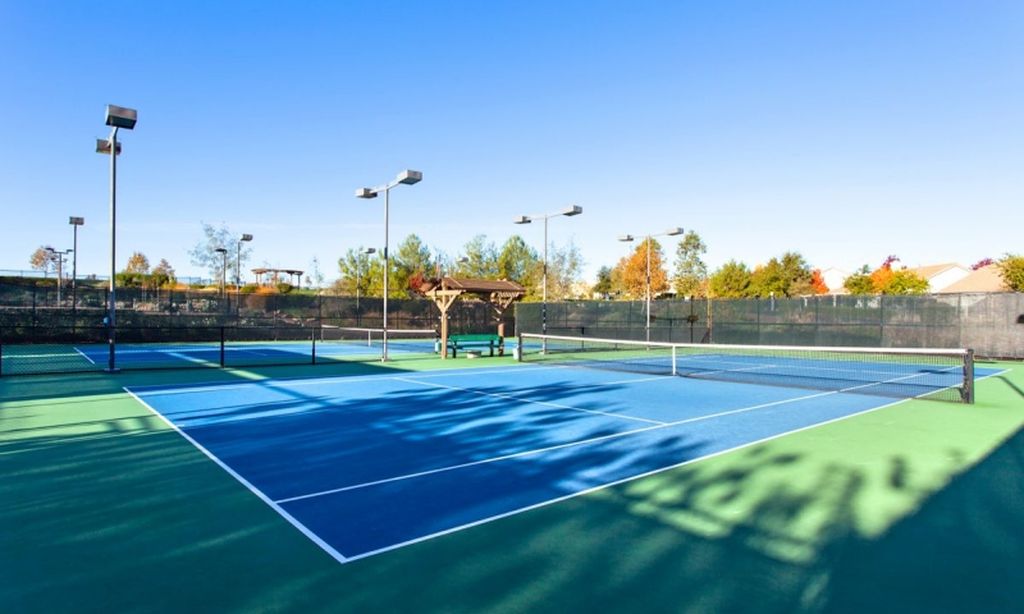 2 Lighted Tennis Courts