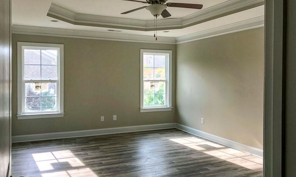 Bedroom with Tray Ceiling