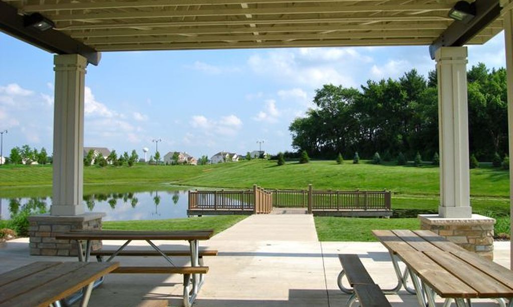 Outdoor Pavilion with Picnic Tables