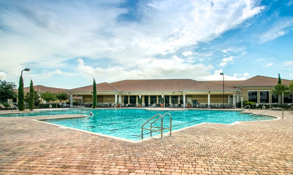 Outdoor Resort-Style Pool with Lap Lanes