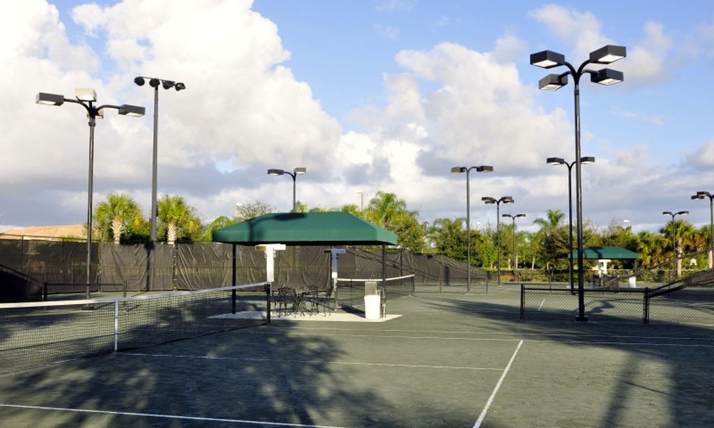 12 Lighted Har-Tru Tennis Courts