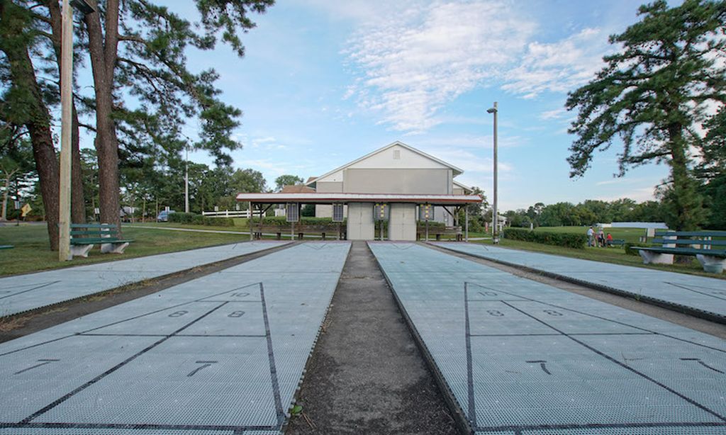 Four Shuffleboard Courts