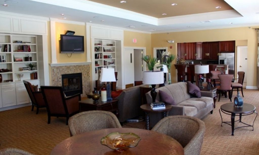 Lobby with Fireplace