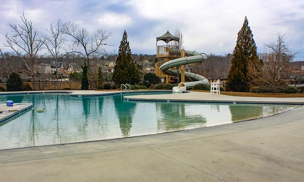 Outdoor Pool with Water Slide