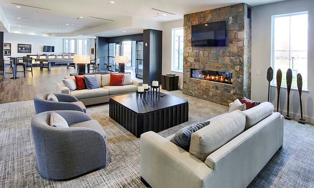 Clubhouse Lounge with Fireplace